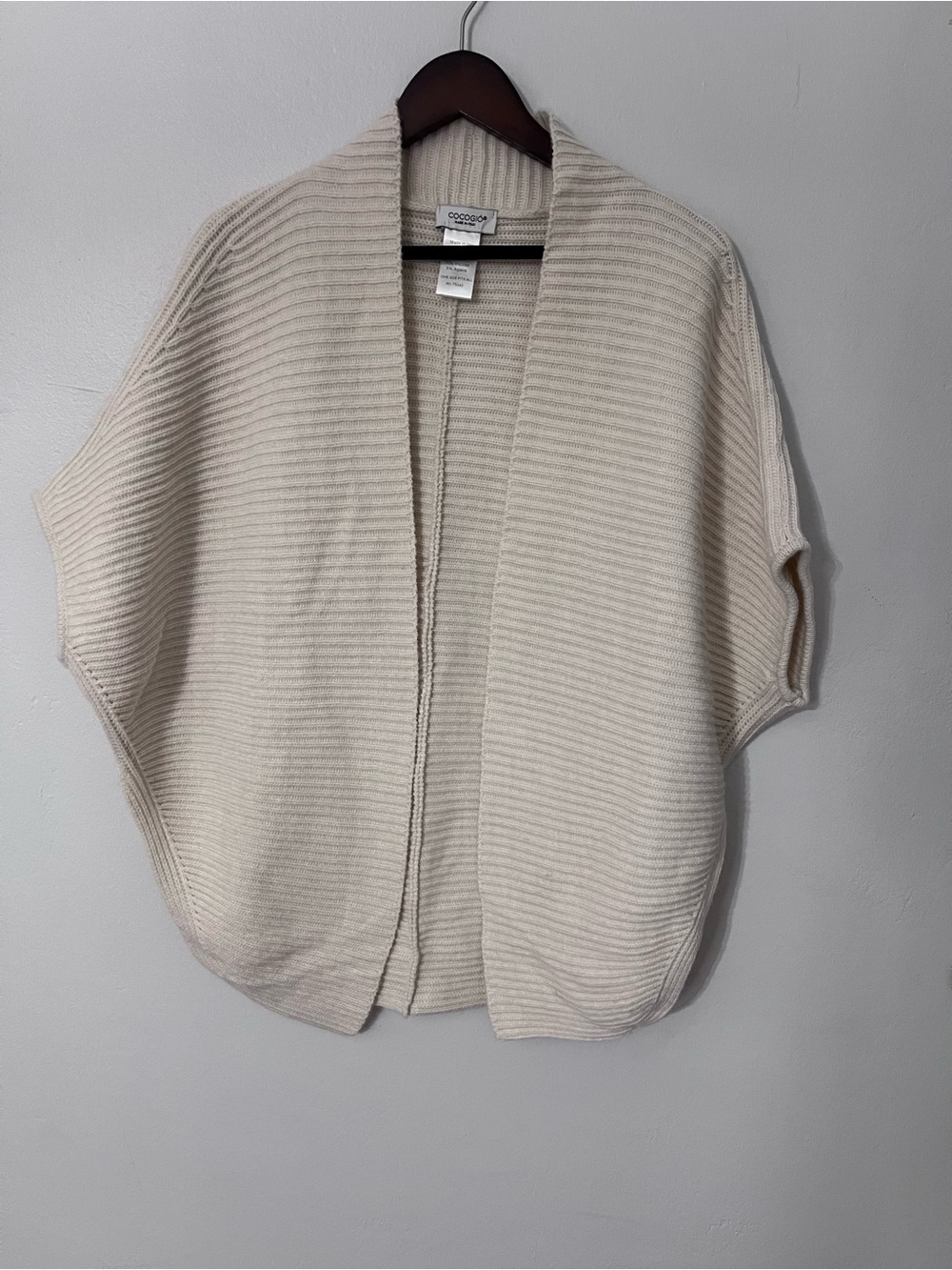 Cocogio Made in Italy Alpaca Wool Blend Cocoon Cardigan OS